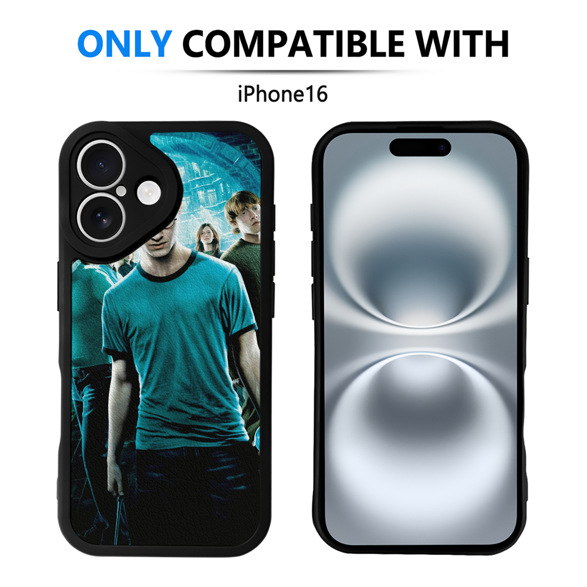 （画像用） Harry Potter ハリー・ポッターシリーズ 【iPhone 16シリーズ対応】シリコンスマホケース（レザー調） 材質：シリコン